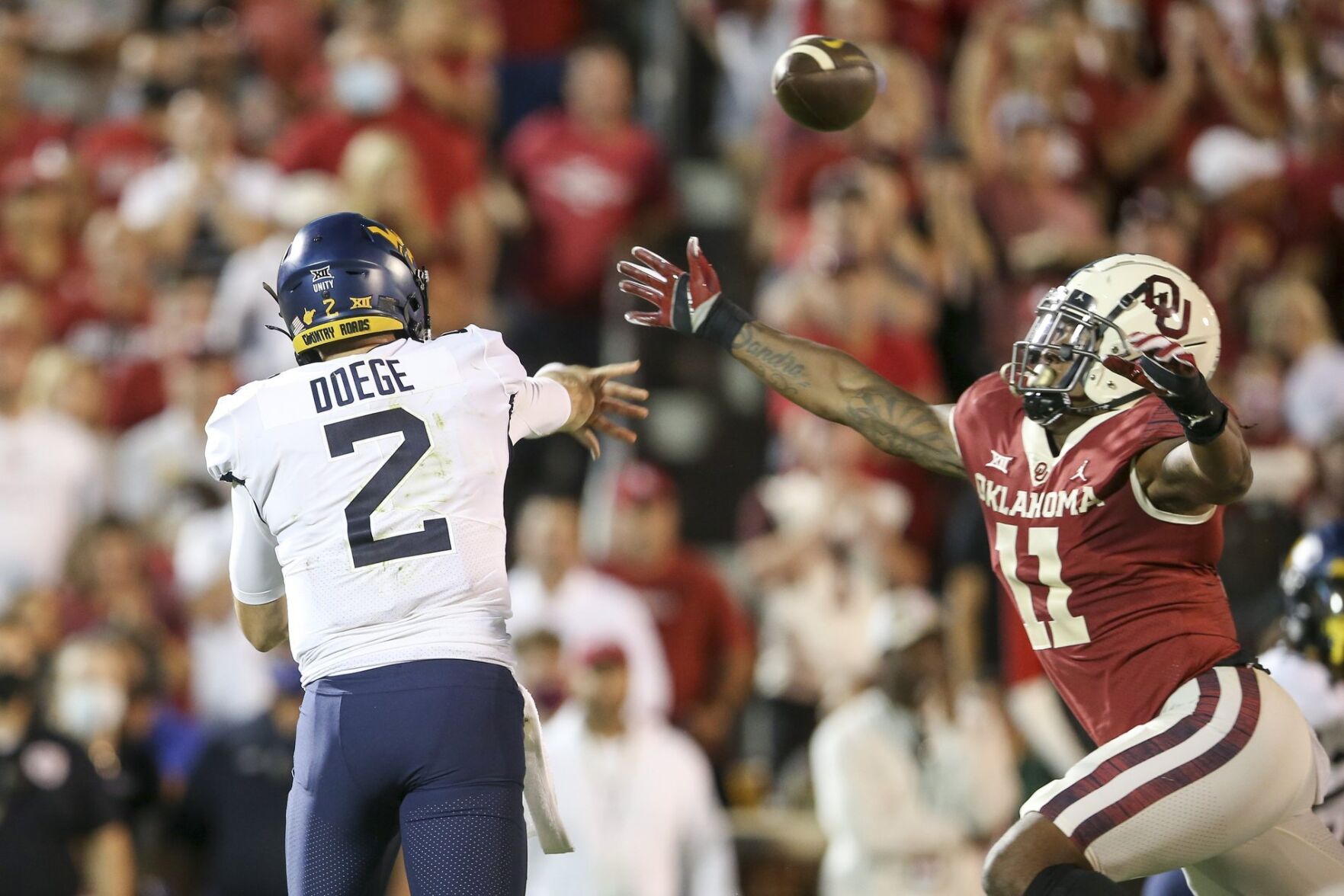 Oklahoma vs West Virginia